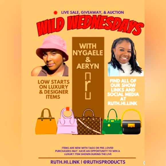 Handbags - Wild Wednesday’s With Nygaele and Aeryn. Join my girls selling live‼️